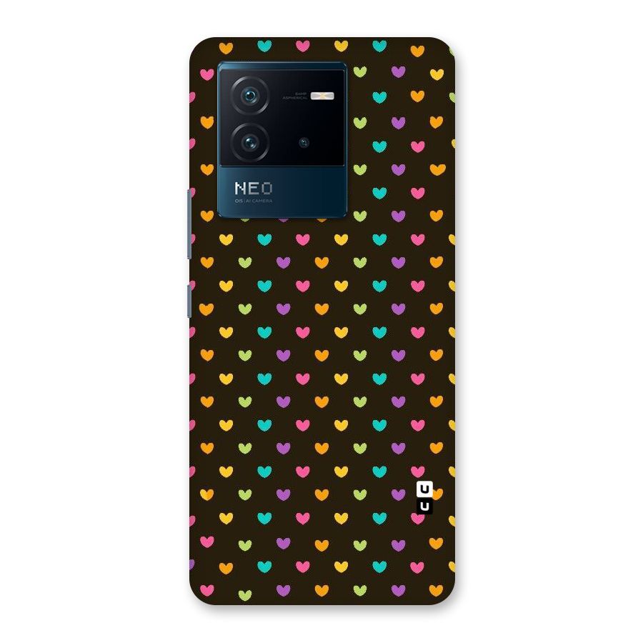 Rainbow Hearts Back Case for Vivo iQOO Neo 6 5G