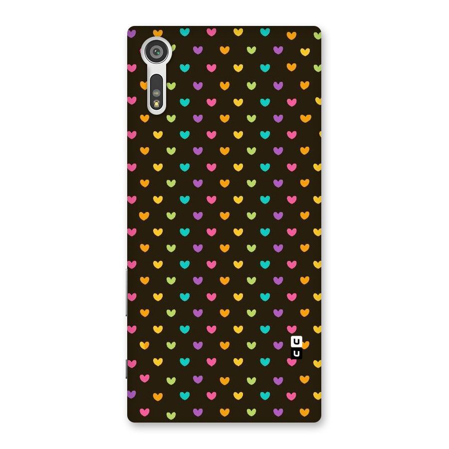 Rainbow Hearts Back Case for Xperia XZ