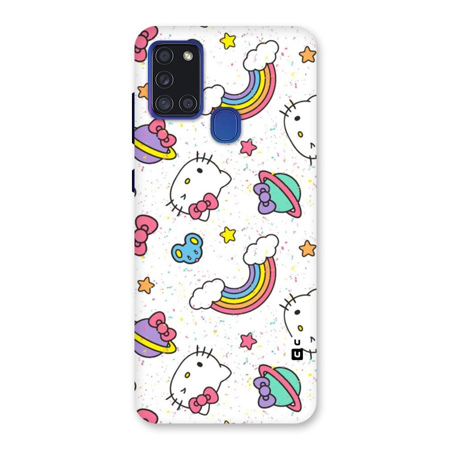 Rainbow Kit Tee Back Case for Galaxy A21s