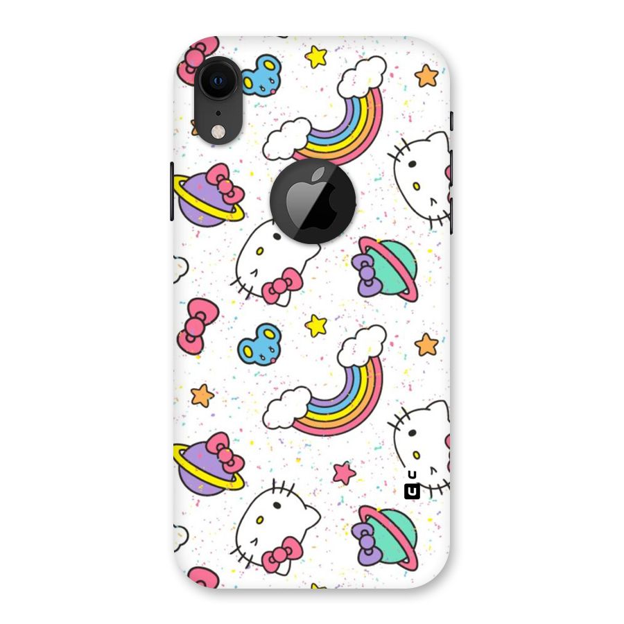 Rainbow Kit Tee Back Case for iPhone XR Logo Cut
