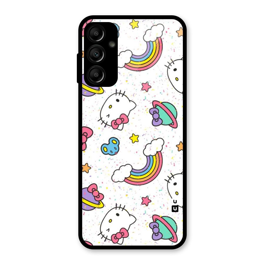 Rainbow Kit Tee Glass Back Case for Galaxy A14 5G