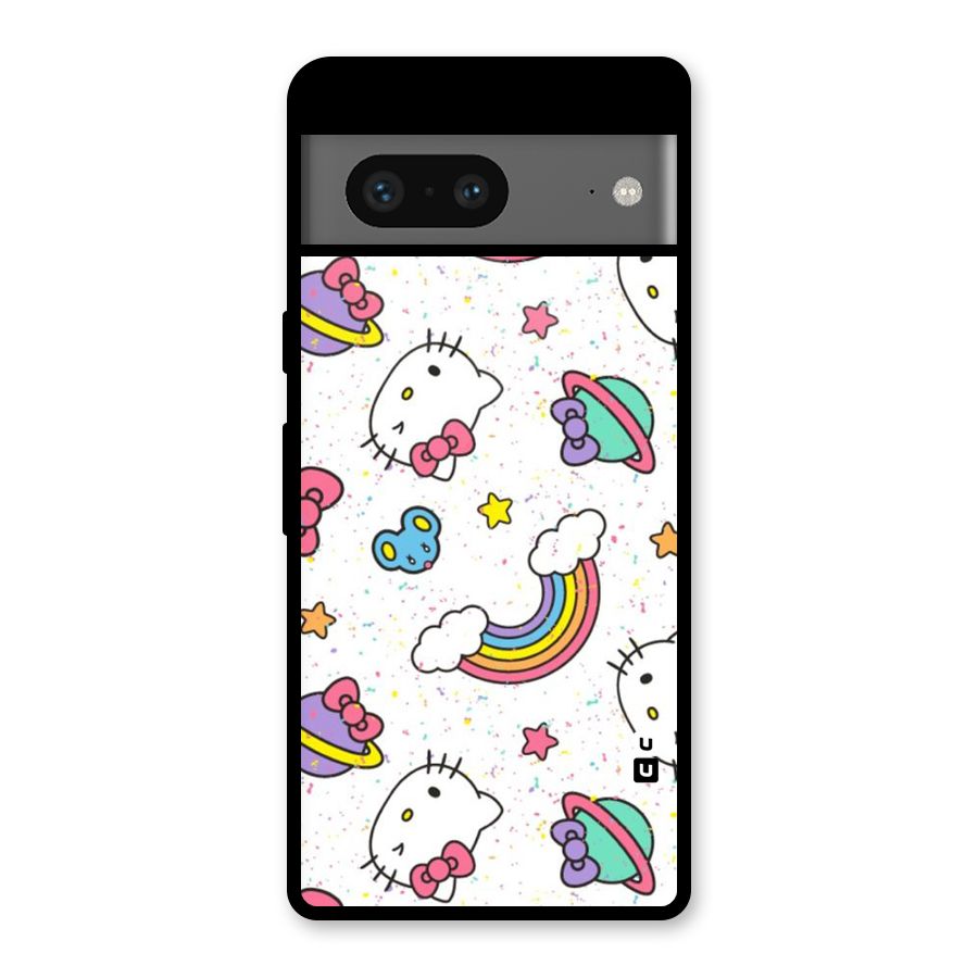 Rainbow Kit Tee Glass Back Case for Google Pixel 7