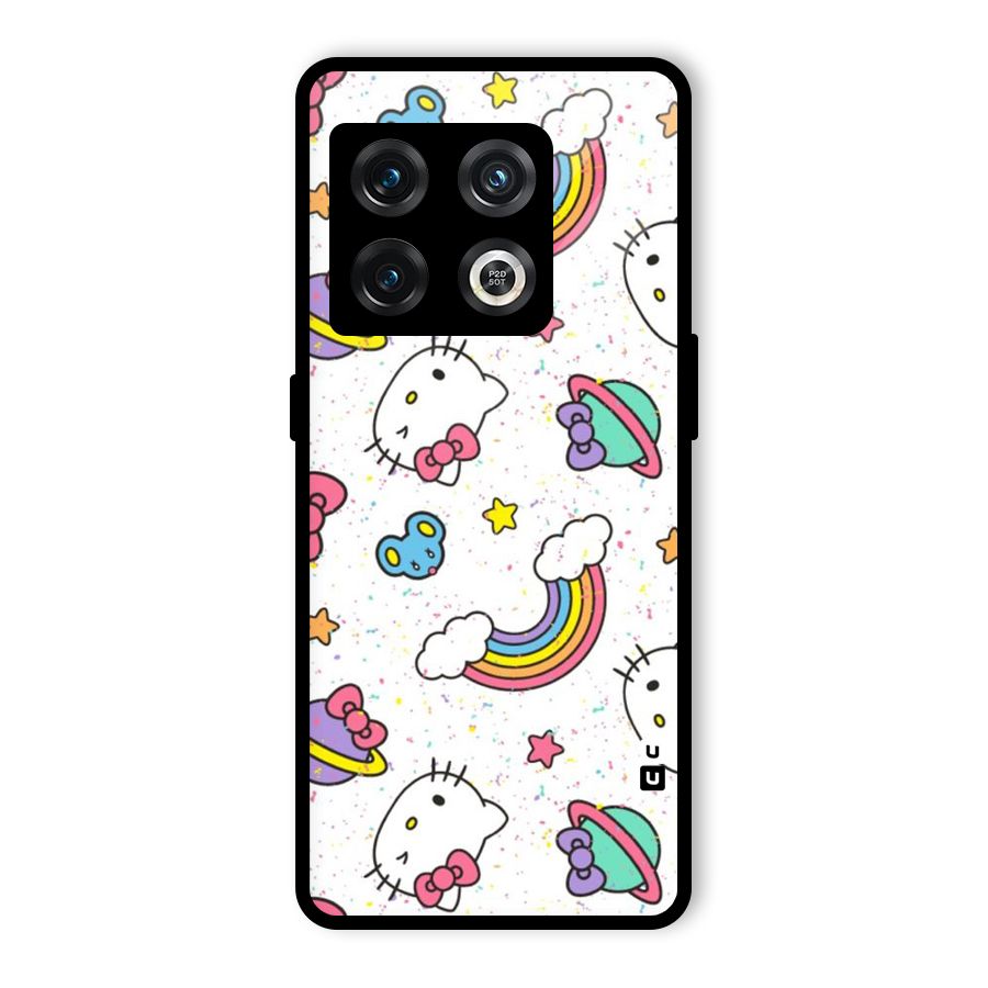 Rainbow Kit Tee Glass Back Case for OnePlus 10 Pro 5G