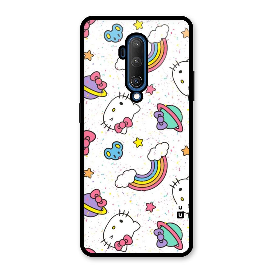 Rainbow Kit Tee Glass Back Case for OnePlus 7T Pro