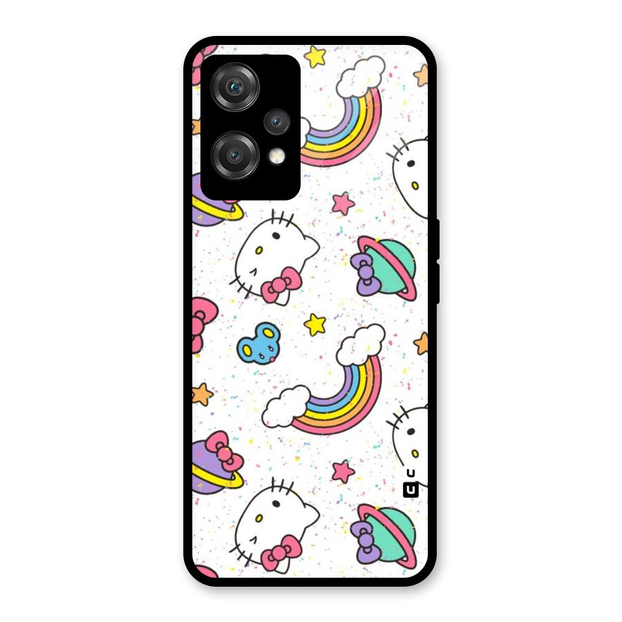 Rainbow Kit Tee Glass Back Case for OnePlus Nord CE 2 Lite 5G