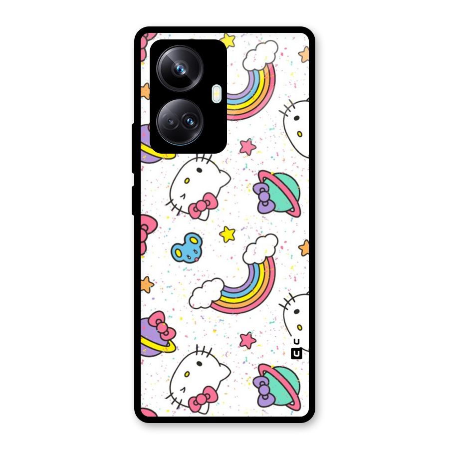 Rainbow Kit Tee Glass Back Case for Realme 10 Pro Plus
