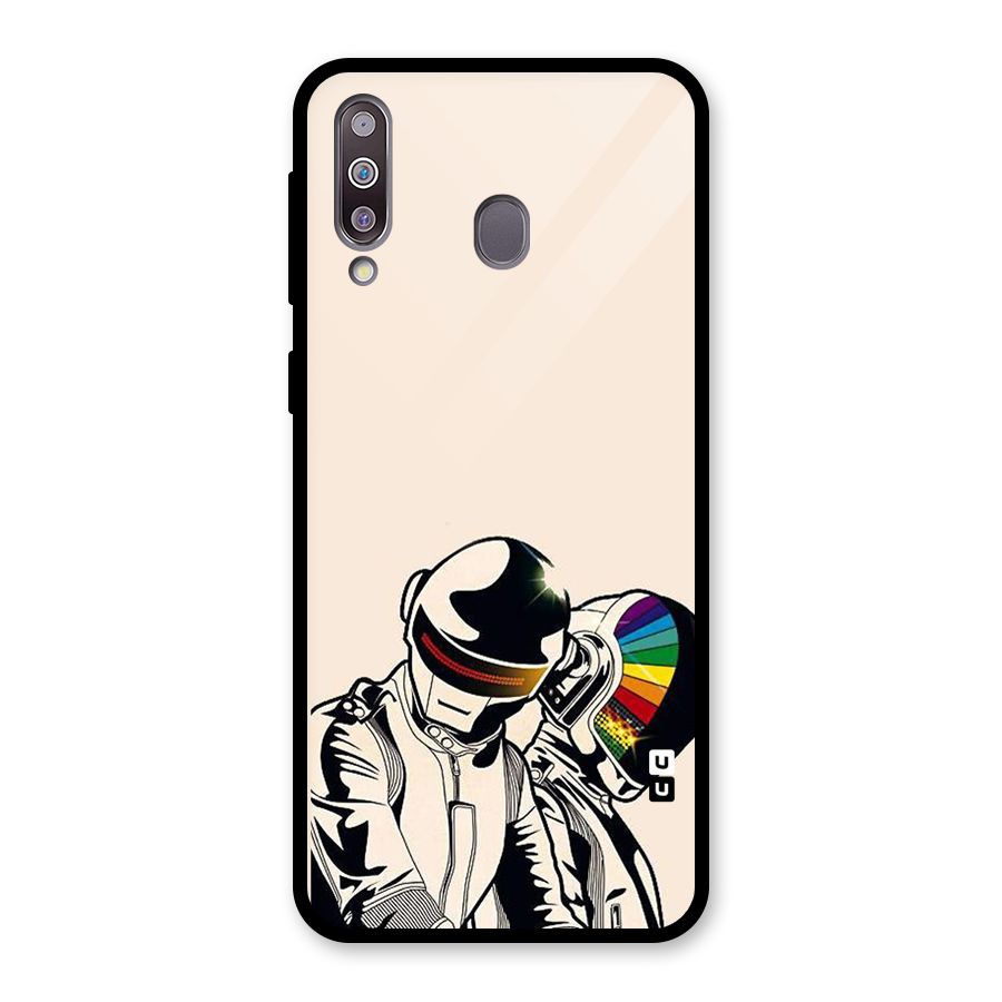 Rainbow Radio Glass Back Case for Galaxy M30
