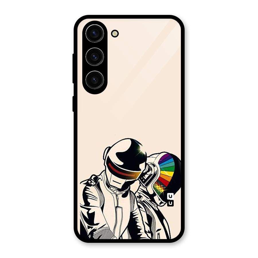 Rainbow Radio Glass Back Case for Galaxy S23 Plus