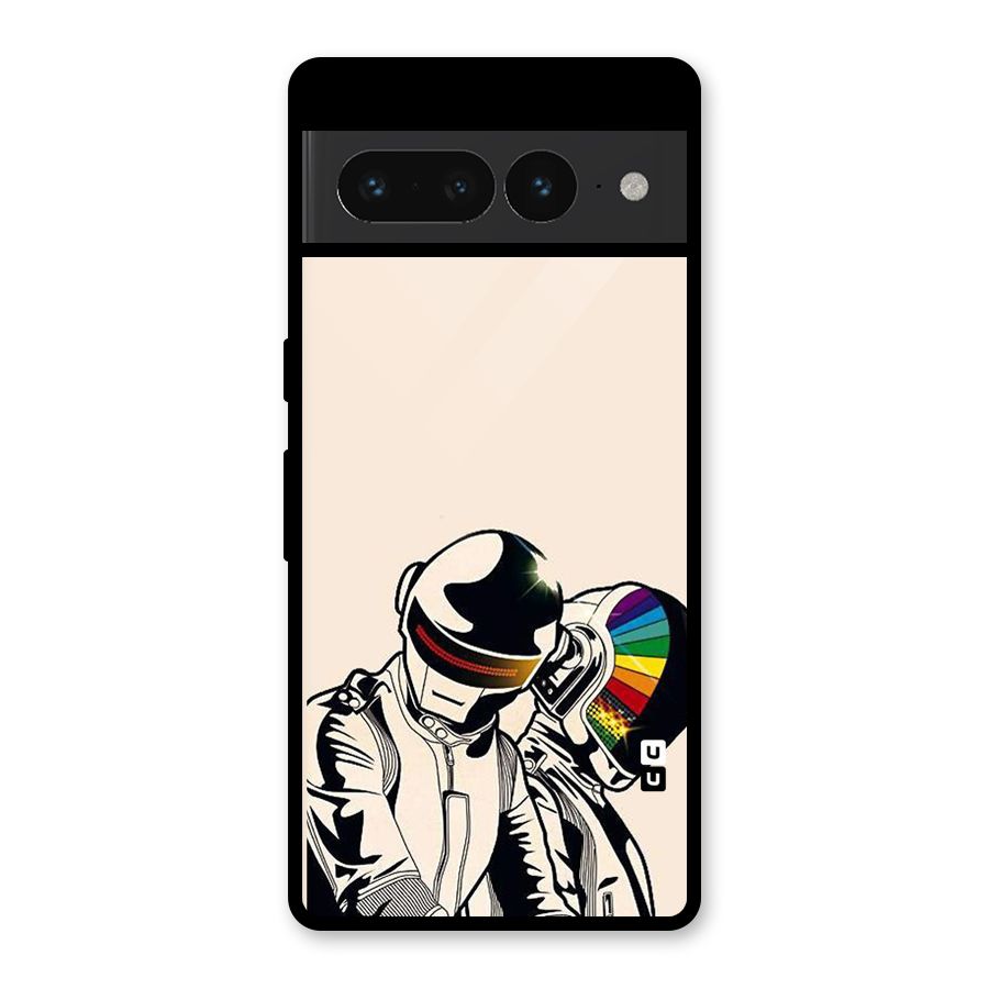 Rainbow Radio Glass Back Case for Google Pixel 7 Pro
