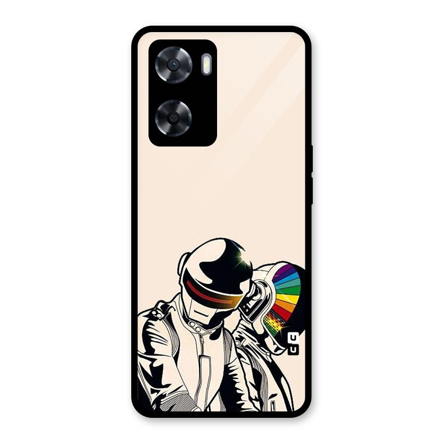 Rainbow Radio Glass Back Case for Oppo A57 2022