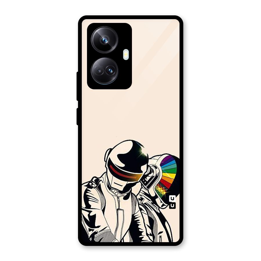 Rainbow Radio Glass Back Case for Realme 10 Pro Plus