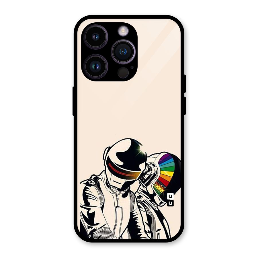 Rainbow Radio Glass Back Case for iPhone 14 Pro