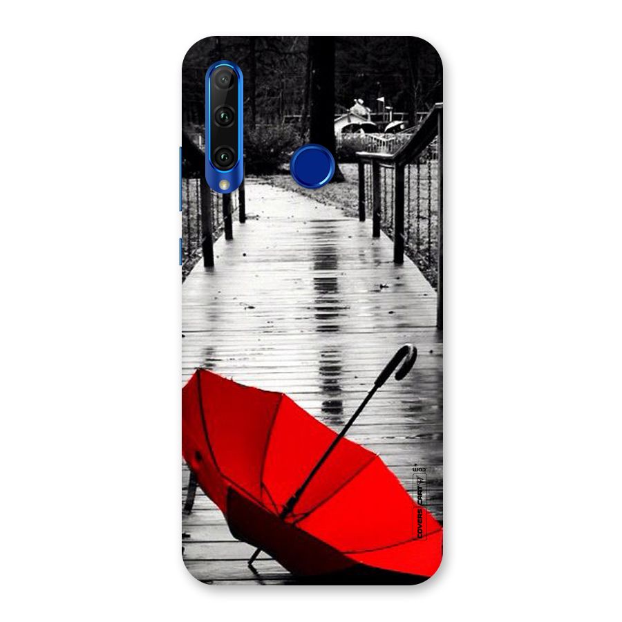 Rainy Red Umbrella Back Case for Honor 20i