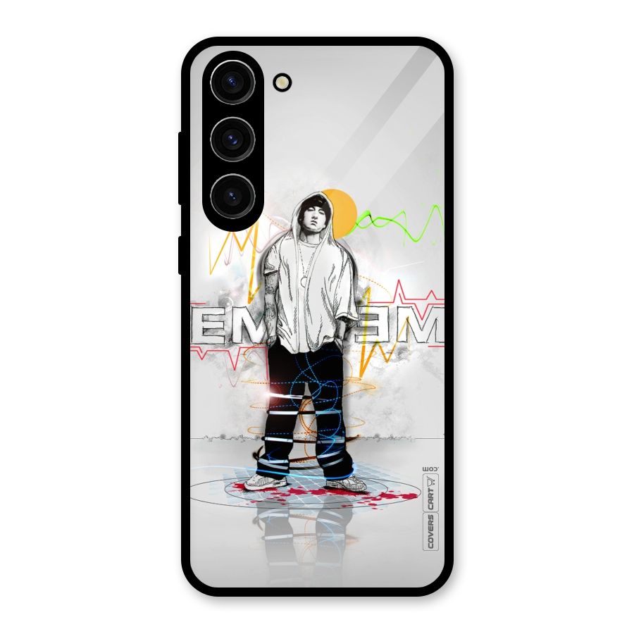 Rap King Eminem Glass Back Case for Galaxy S23 Plus