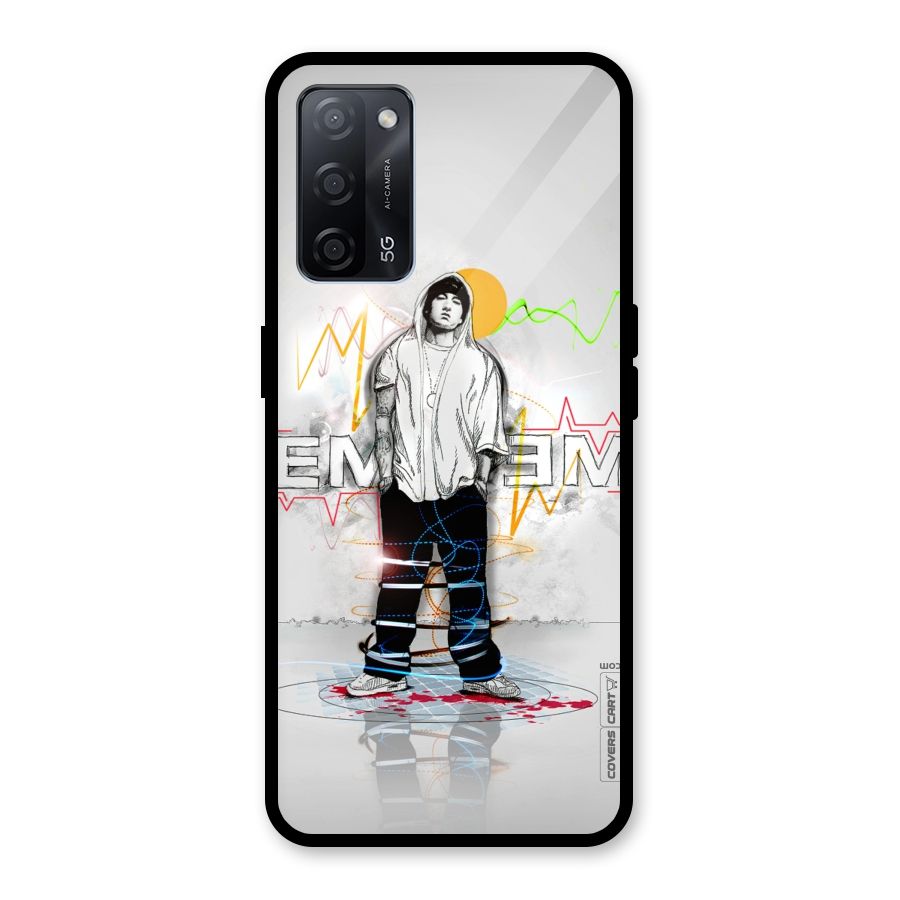 Rap King Eminem Glass Back Case for Oppo A53s 5G