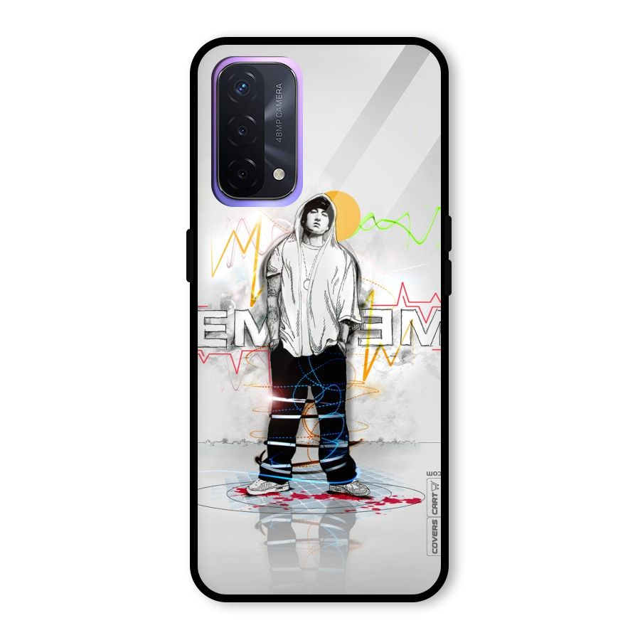 Rap King Eminem Glass Back Case for Oppo A74 5G