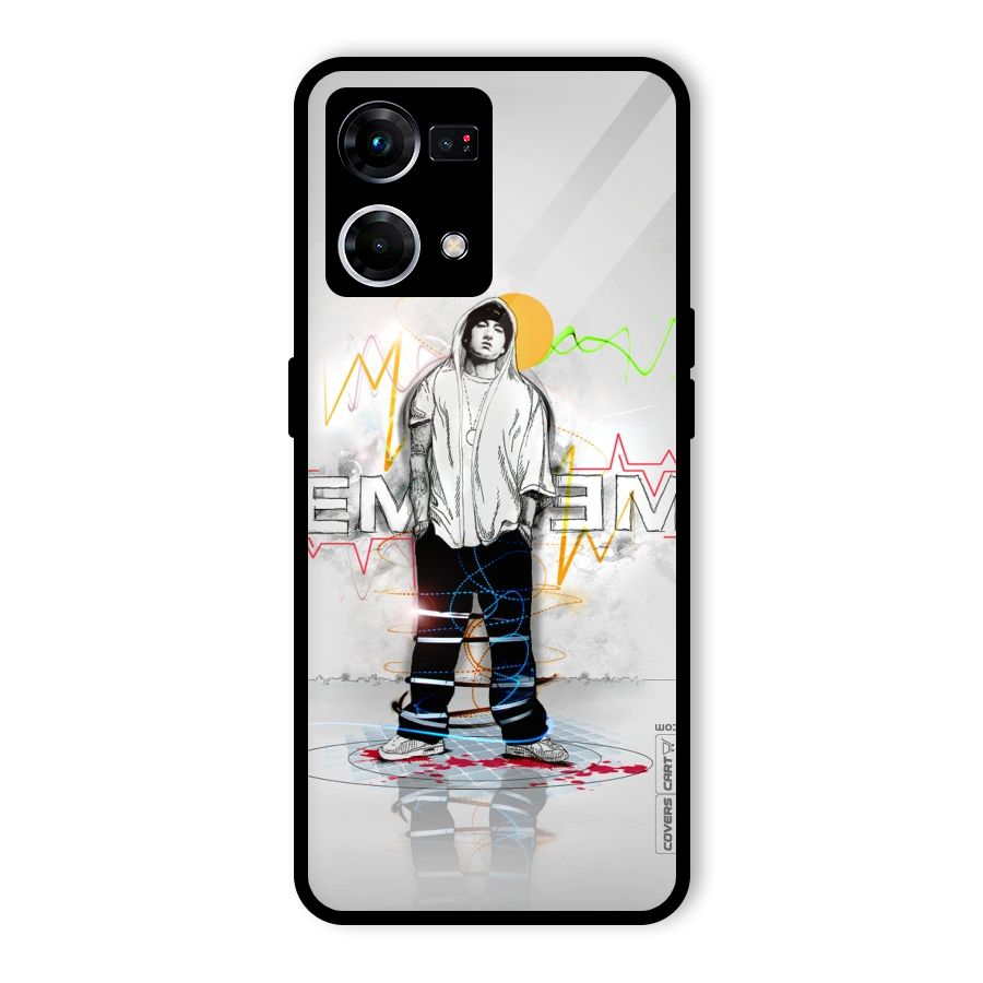 Rap King Eminem Glass Back Case for Oppo F21 Pro 5G
