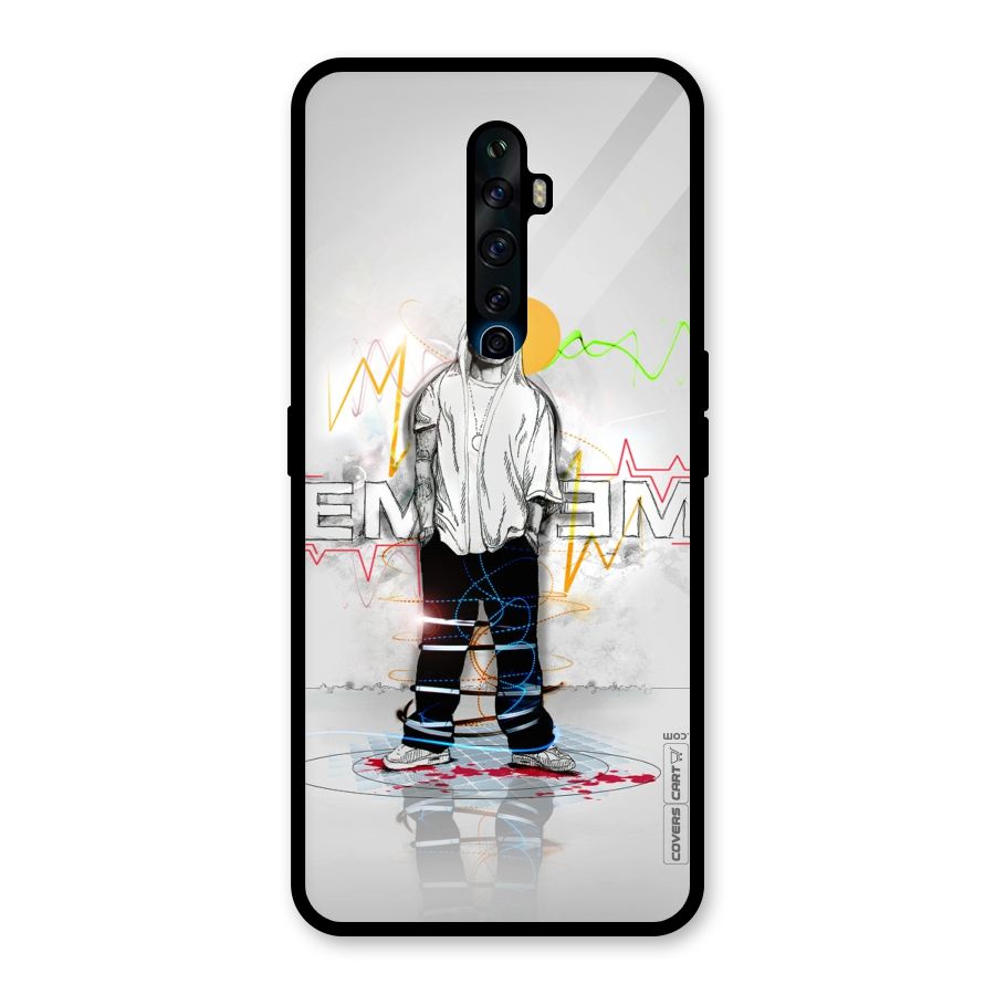 Rap King Eminem Glass Back Case for Oppo Reno2 F