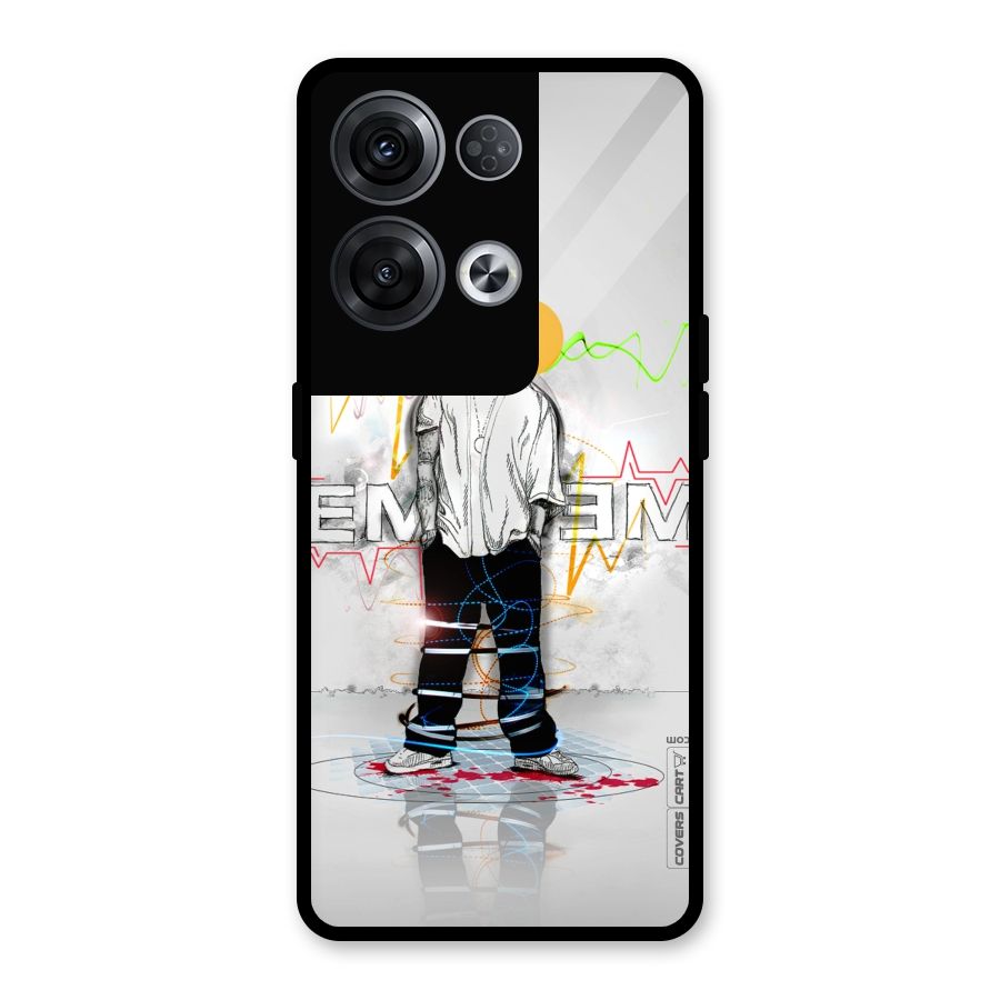 Rap King Eminem Glass Back Case for Oppo Reno8 Pro 5G