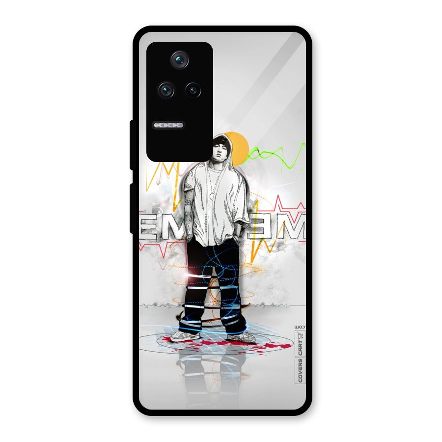 Rap King Eminem Glass Back Case for Poco F4 5G