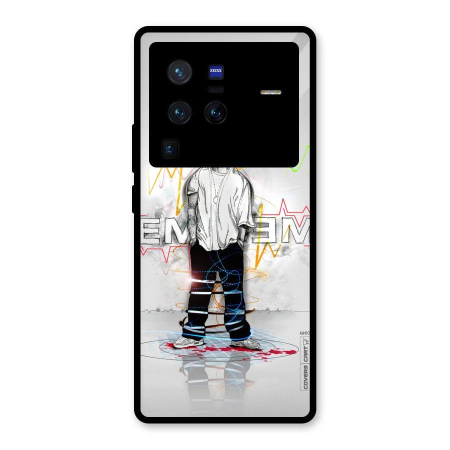 Rap King Eminem Glass Back Case for Vivo X80 Pro