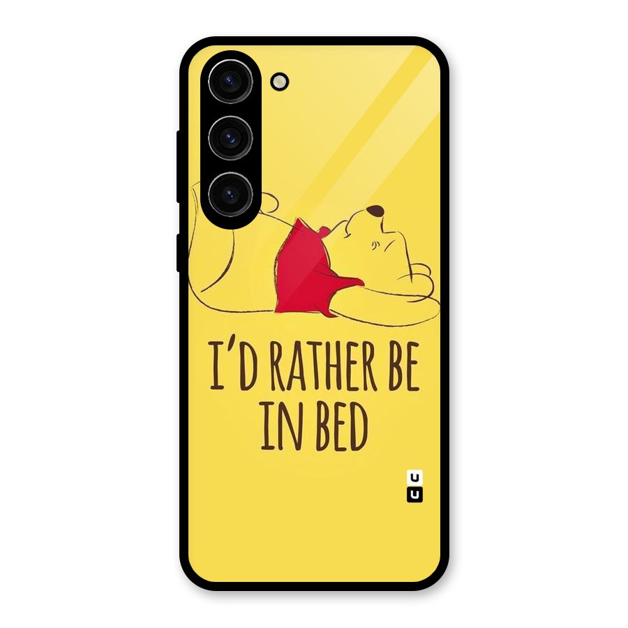 Rather Be In Bed Glass Back Case for Galaxy S23 Plus