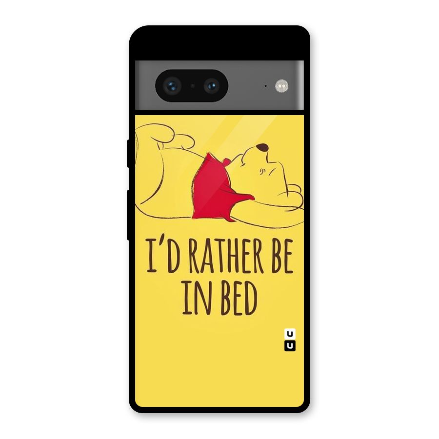 Rather Be In Bed Glass Back Case for Google Pixel 7