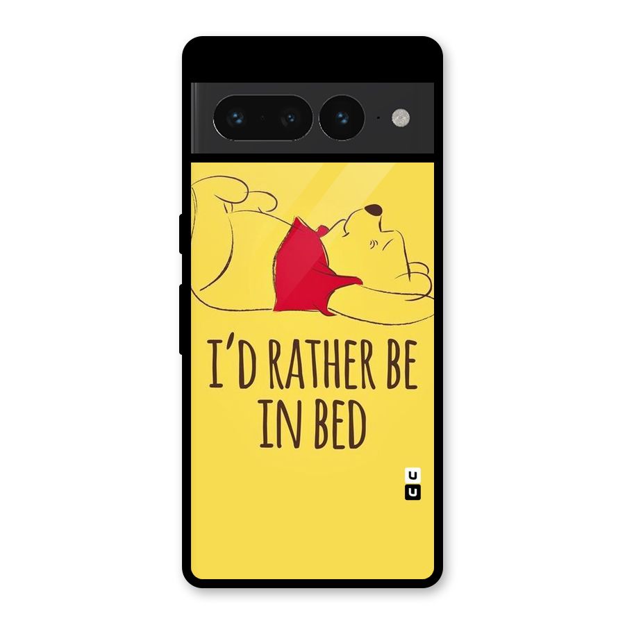 Rather Be In Bed Glass Back Case for Google Pixel 7 Pro