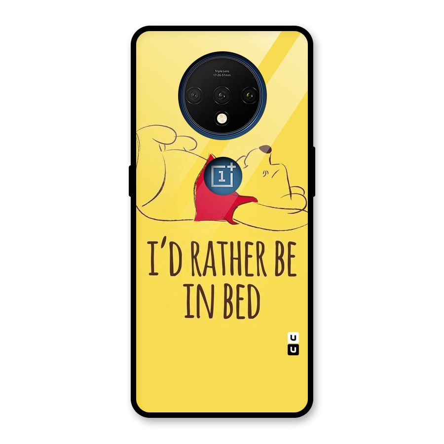 Rather Be In Bed Glass Back Case for OnePlus 7T