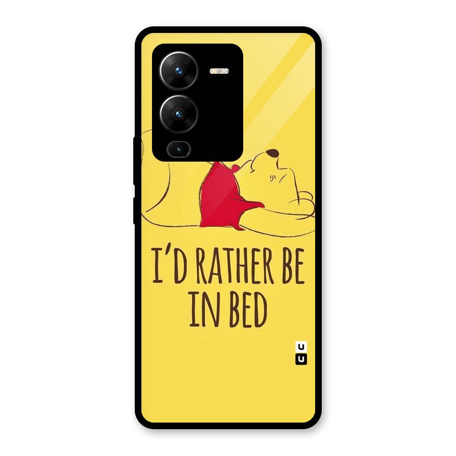 Rather Be In Bed Glass Back Case for Vivo V25 Pro