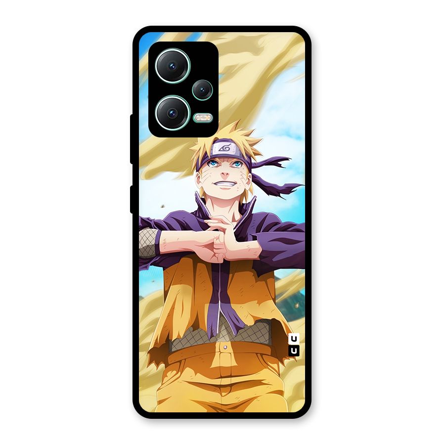 Ready Naruto Glass Back Case for Redmi Note 12 5G