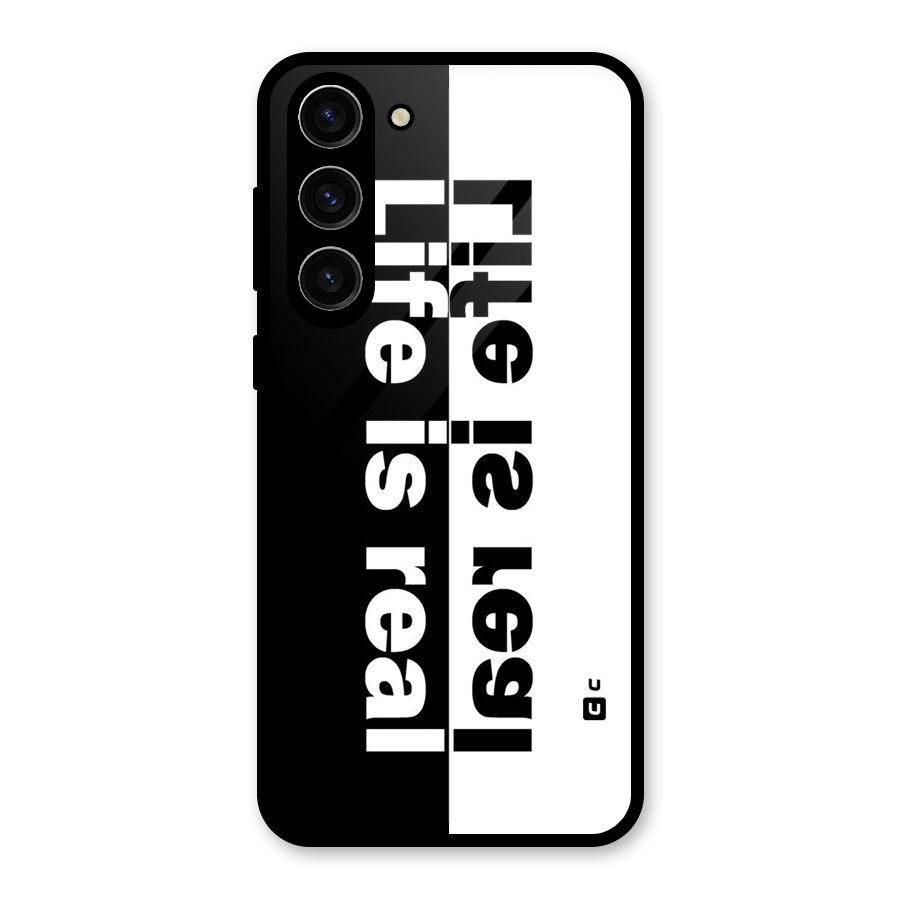 Real Life Glass Back Case for Galaxy S23 Plus