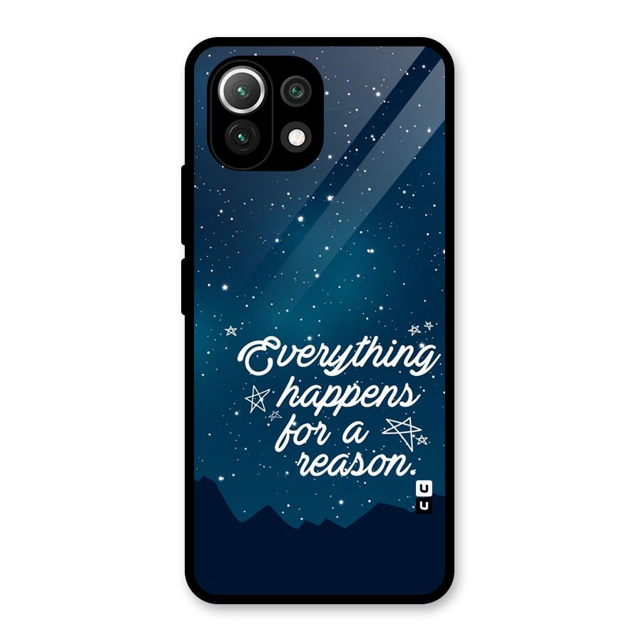 Reason Sky Glass Back Case for Mi 11 Lite