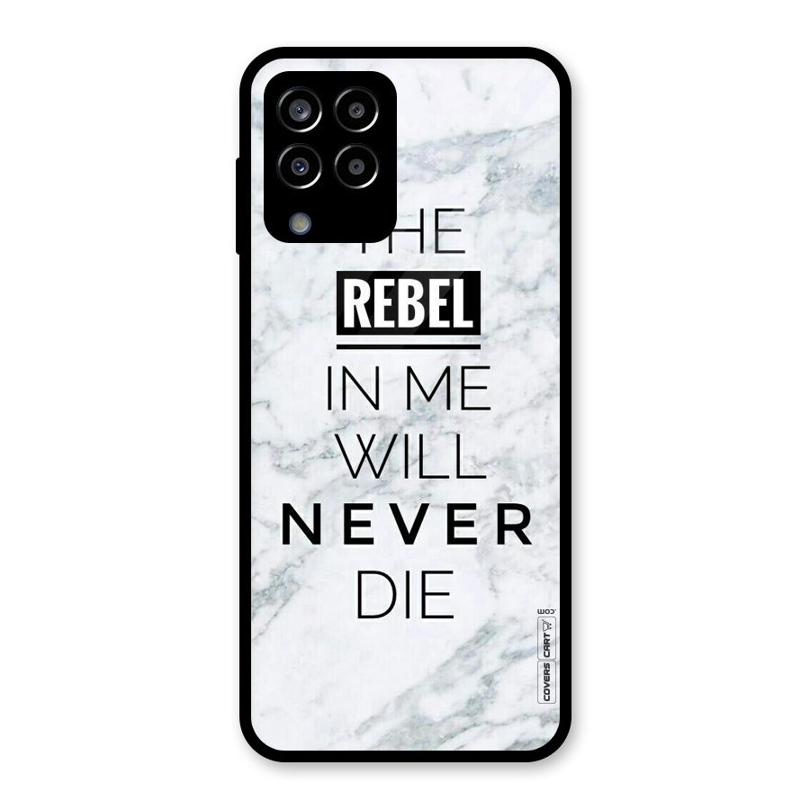 Rebel Will Not Die Glass Back Case for Galaxy M33