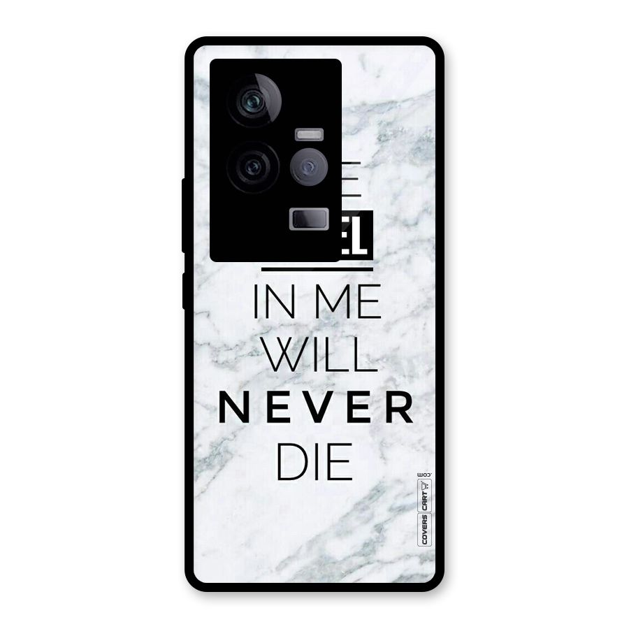 Rebel Will Not Die Glass Back Case for Vivo iQOO 11 5G