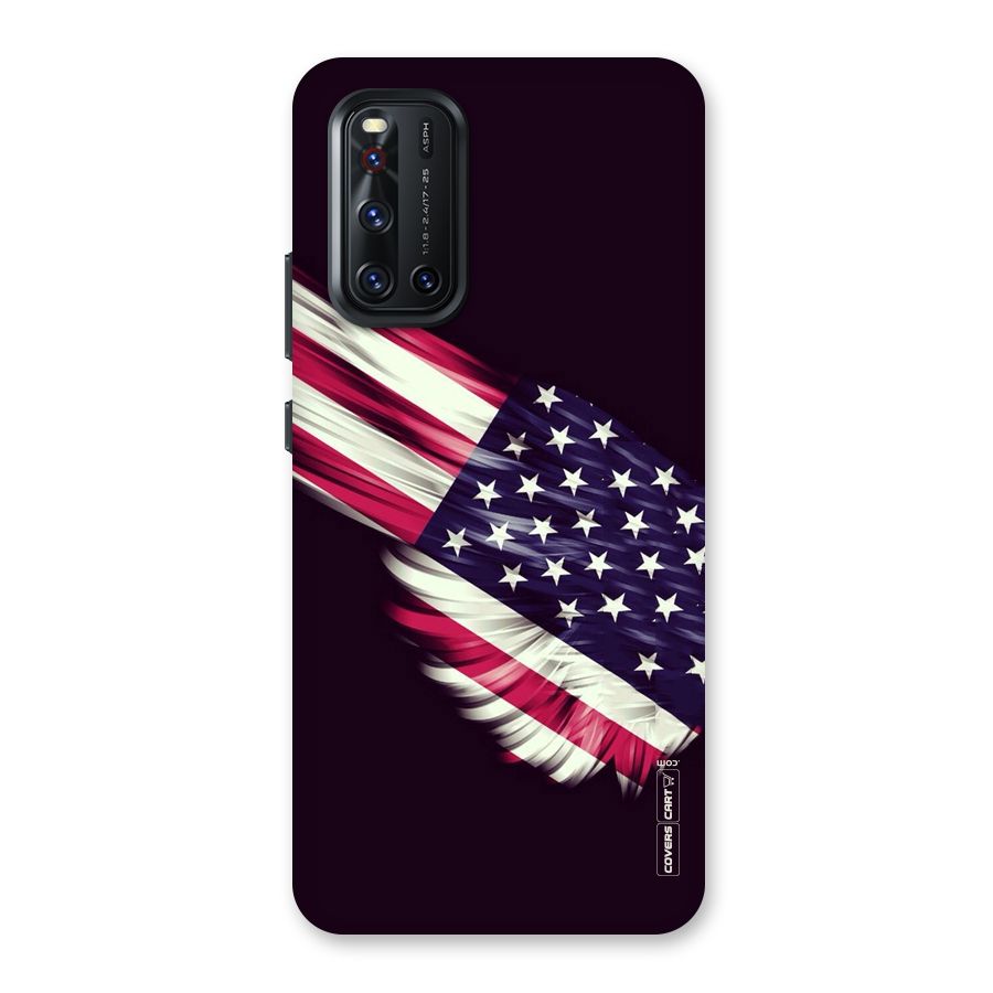 Red And White Stripes Stars Back Case for Vivo V19