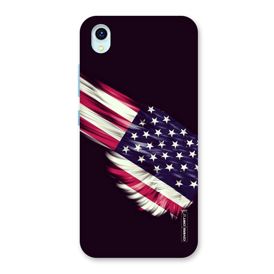 Red And White Stripes Stars Back Case for Vivo Y1s