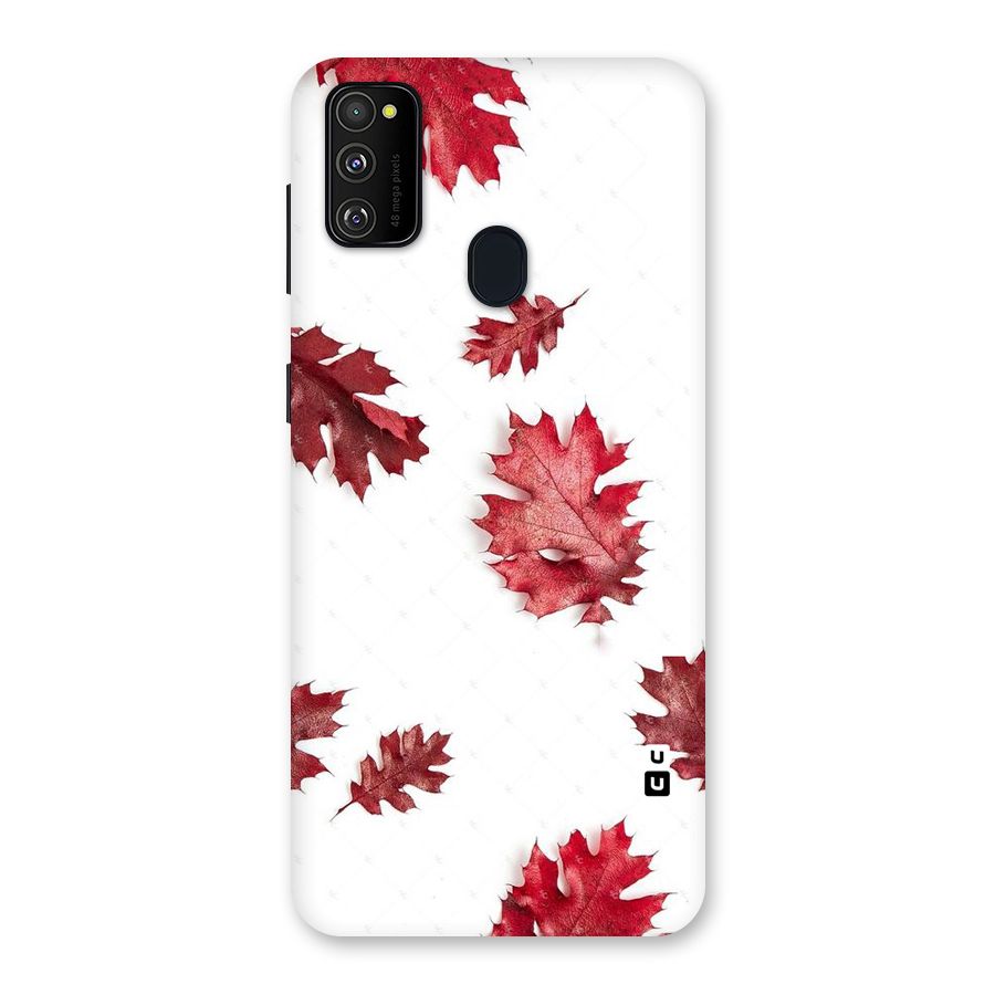 Red Appealing Autumn Leaves Back Case for Galaxy M30s
