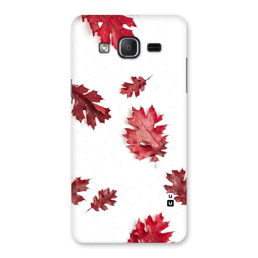 Red Appealing Autumn Leaves Back Case for Galaxy On7 2015