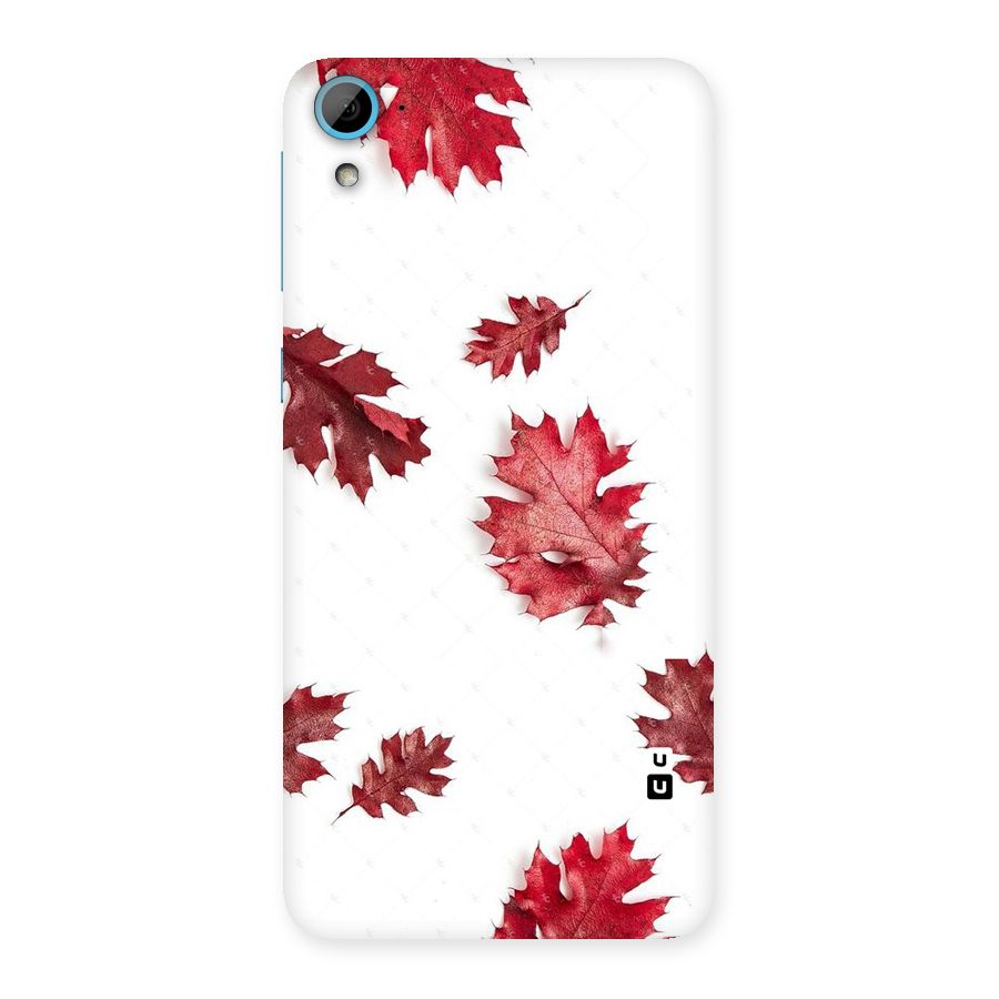 Red Appealing Autumn Leaves Back Case for HTC Desire 826