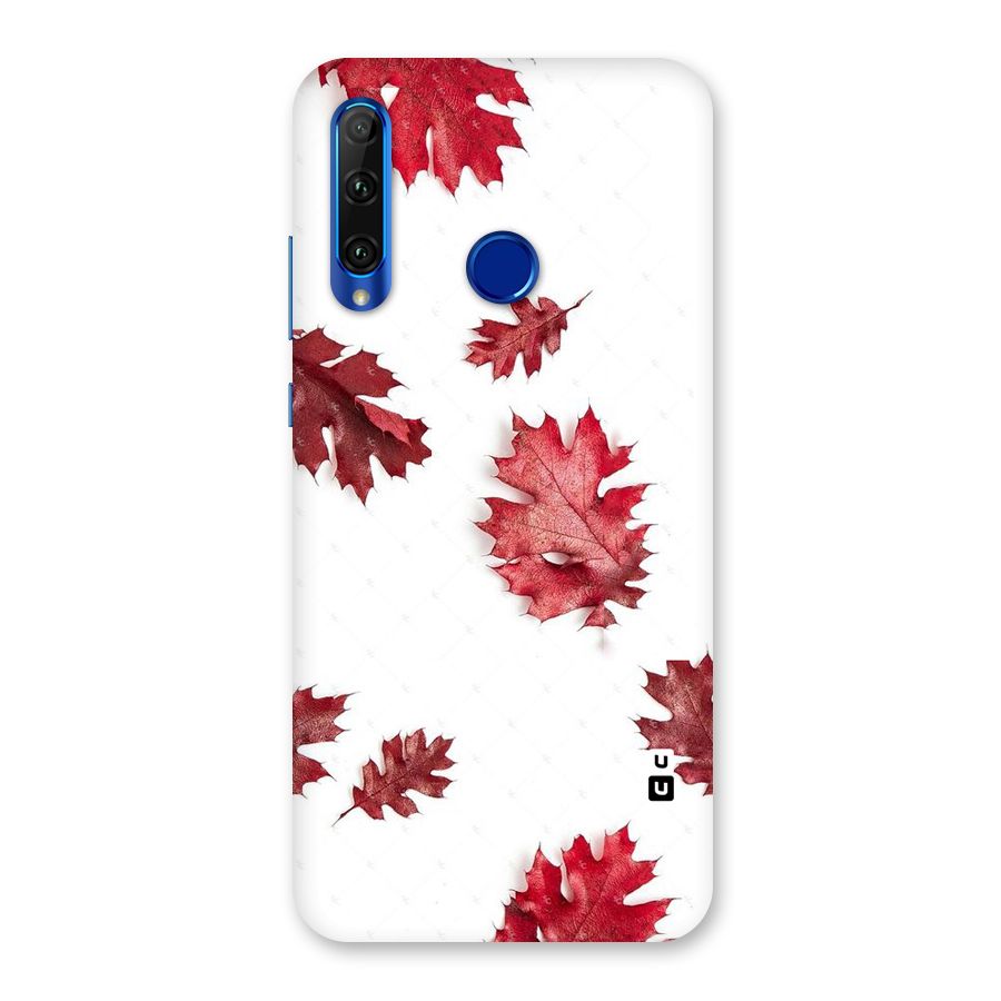 Red Appealing Autumn Leaves Back Case for Honor 20i