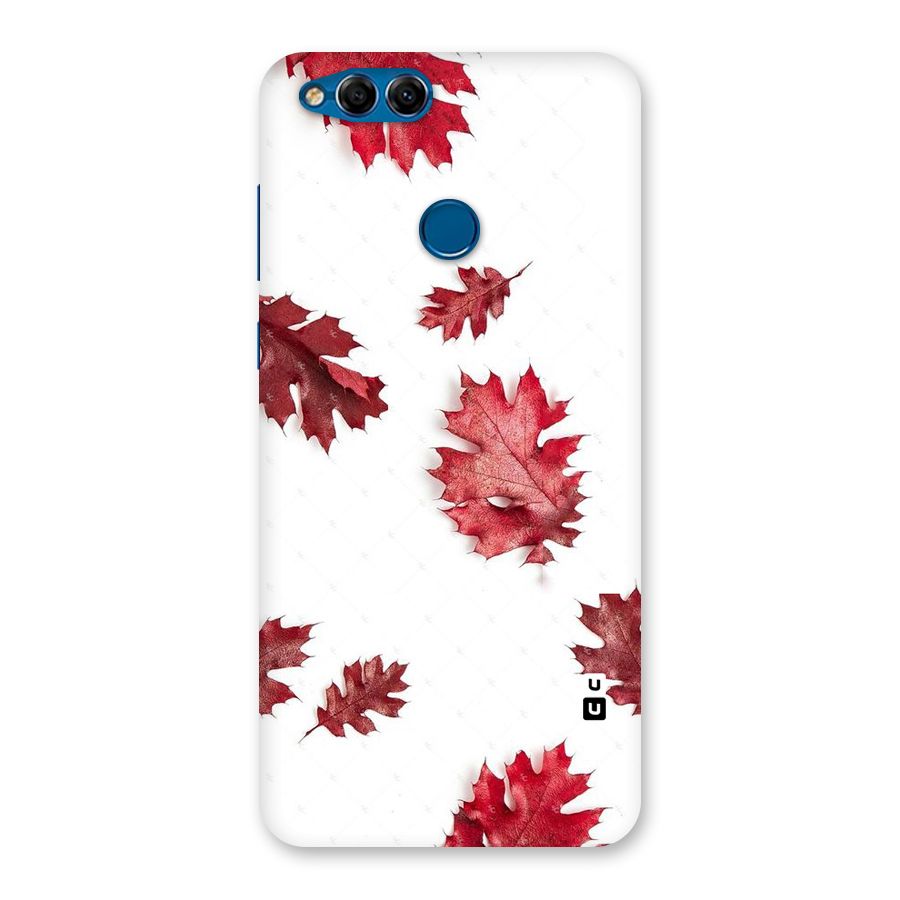 Red Appealing Autumn Leaves Back Case for Honor 7X