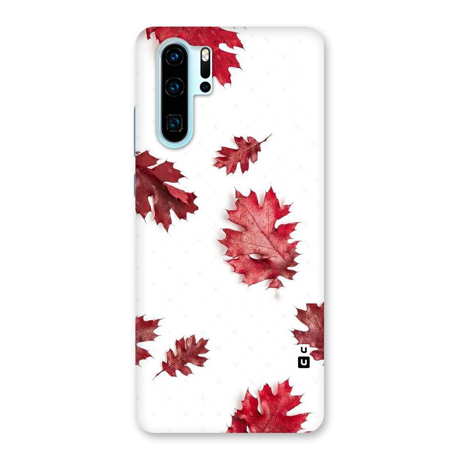 Red Appealing Autumn Leaves Back Case for Huawei P30 Pro