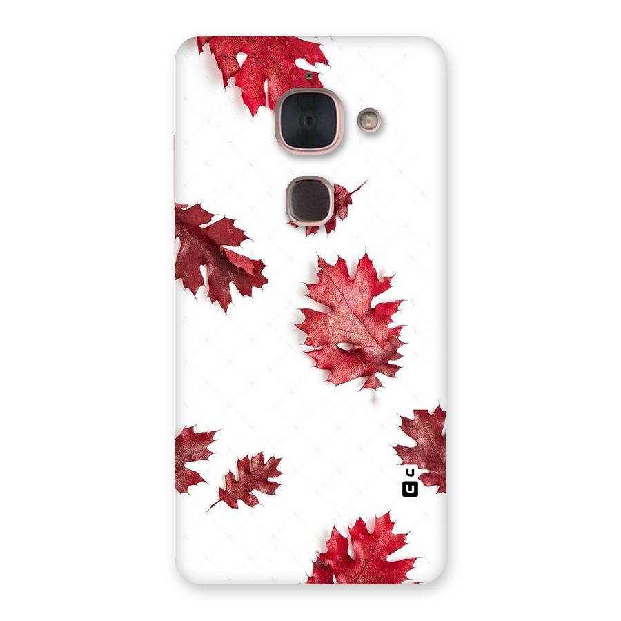 Red Appealing Autumn Leaves Back Case for Le Max 2