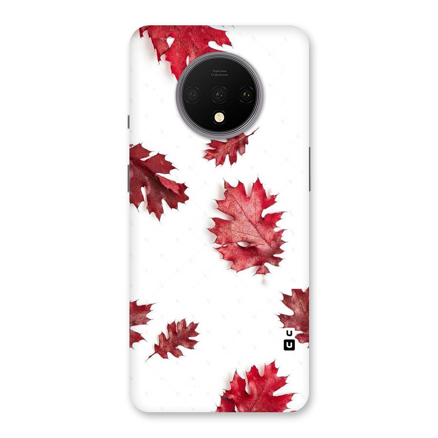 Red Appealing Autumn Leaves Back Case for OnePlus 7T