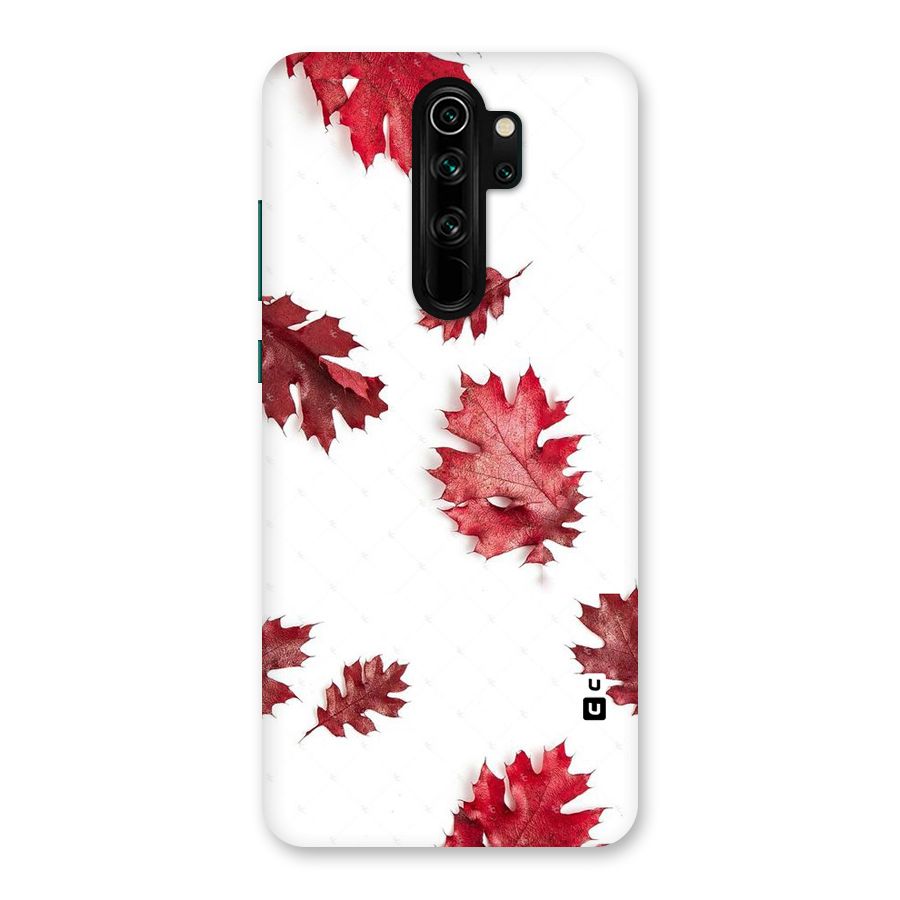 Red Appealing Autumn Leaves Back Case for Redmi Note 8 Pro