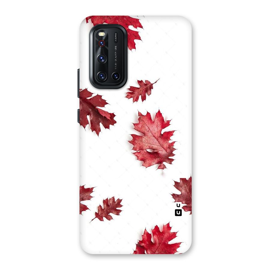 Red Appealing Autumn Leaves Back Case for Vivo V19