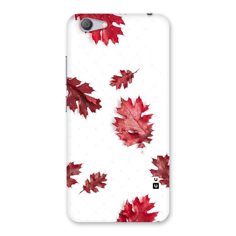 Red Appealing Autumn Leaves Back Case for Vivo Y53