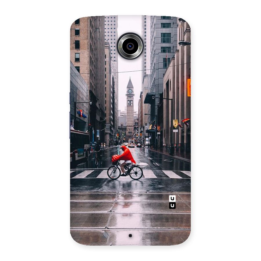 Red Bicycle Street Back Case for Nexsus 6