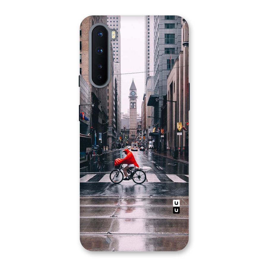 Red Bicycle Street Back Case for OnePlus Nord